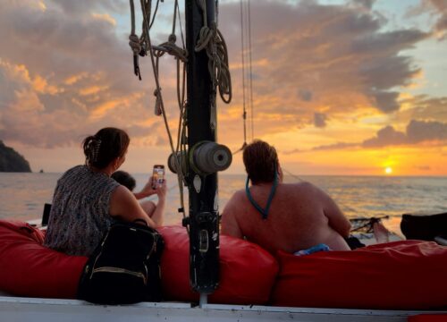 Sunset Sail Boat